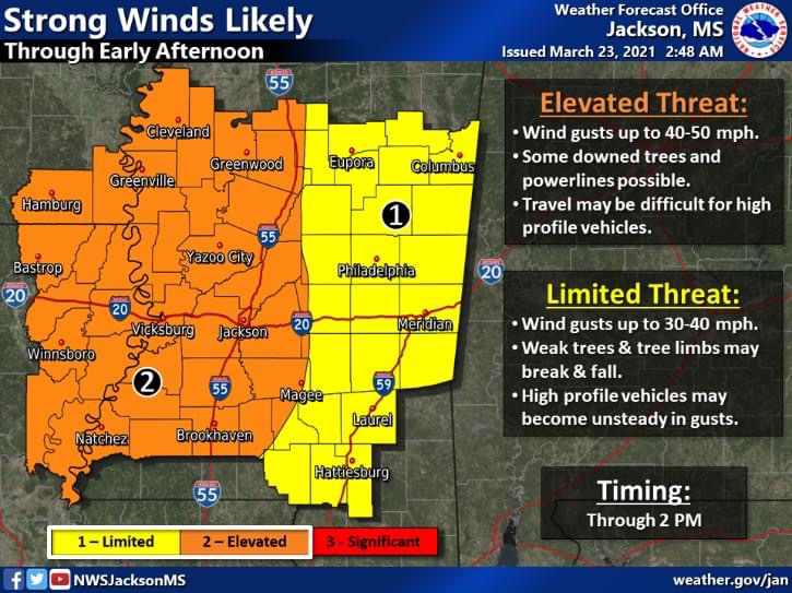 Severe weather possible in JDC today Prentiss Headlight Prentiss