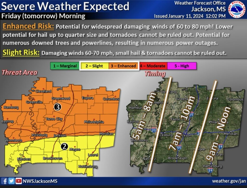 All JDC schools and Prentiss Christian closed tomorrow due to severe
